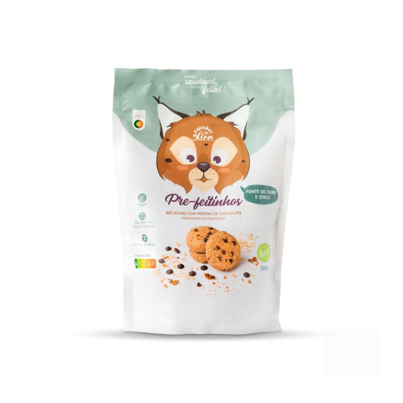 Preparado para bolachas com pepitas de chocolate